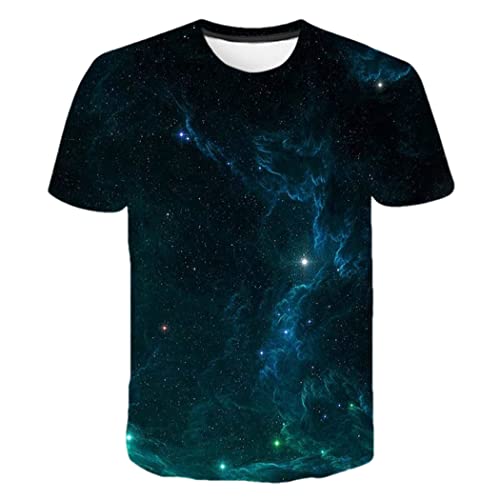 T-shirt imprimé 3D ciel étoilé galaxie homme femme XK-8 XL streetwear