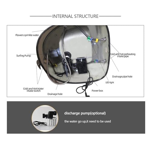 Spa de pies eléctrico plegable con masaje y burbujas miniatura 5