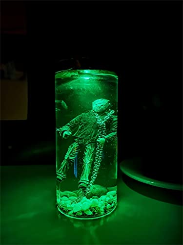 2023 New Horror Movie Collector Action Figure Water Lamp Part 6 Lives Final Display, Collectibles Figures Dolls, Decorative Table Lamp Lights for Home Decor Halloween Unique Gifts