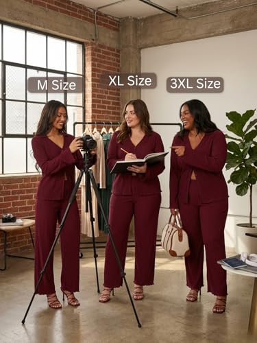 Image of GRECIILOOKS Co ord Set Women Stylish | Woman Dress | Summer Cord Sets for Women's | Trendy Casual Shirt and Pants | Pyjama Set's Solid & Beach, Resort Outfits Full Sleeve