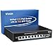 Produktbild 10-Port 2,5G PoE Switch Unmanaged, VIMIN 8X 2,5G Base-T PoE @130W+2X 10Gbps SFP, 8 Port PoE Switch mit 80Gbps Ethernet Switching Kapazität, Unterstützung von IEEE802.3af/at, VLAN, Metallgehäuse