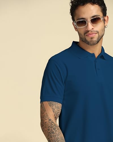 Image of VastraVibes Men's Polo Regular Fit T-Shirt