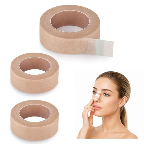AHHALFFY 3 Rolls Nasal Nose Tape for Rhinoplasty Shaping(0.5inch x 10yards