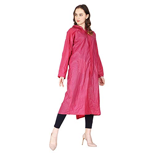Image of Trendy Women's /Girl Rain Coat /Rain Wear (Along with Cap) Absolute Comfortable and Made with 100% Water Proof Material.