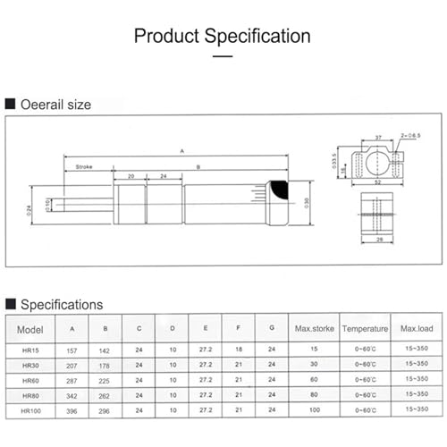 Amortisseur de pression d'huile HR30 à régulation hydraulique pour vitesse de vérin - 5