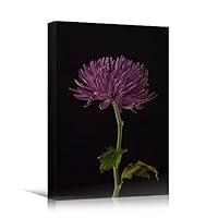 Canvas Wall Art Purple Flower Portraiture Colorful Floral Multicolor Photography Portrait Romantics - 12x18 inches