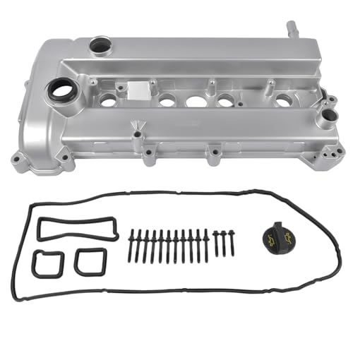 Image of 9E5Z6582G Aluminum Engine Valve Cover Kit with Gasket Bolts & Oil Cap Replacement for Ford Escape Fusion, Mercury Milan Mariner, Lincoln MKZ 2.5L OE# 9E5Z6582E 9E5Z6582B 9E5Z-6582-G