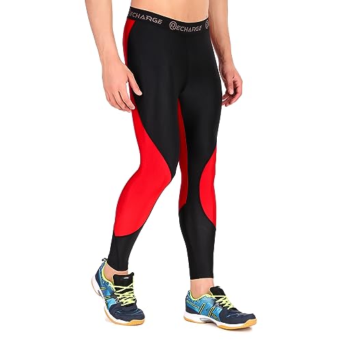 Image of ReDesign Apparels Recharge Men Polyester Sports Compression Pant /Legging /Full Tights