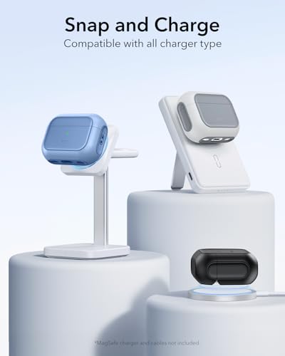 ESR for AirPods Pro 2 Case, MagSafe Charging, for Airpods Pro 2nd Generation/1st Gen (2023/2022/2019), Hybrid Drop Protection, HaloLock Orbit Hybrid Case for Apple Airpod Pro 2 with Lanyard, White - 7