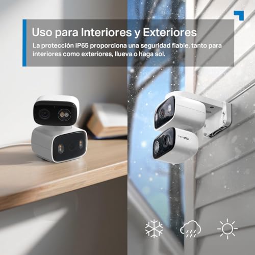 Image of Tapo C246D Outdoor Wifi Surveillance Camera with 2K Dual Lens, 125 Wide Angle and 6mm Telephoto Lens, Smart Tracking, Free AI Detection, Night Vision, MicroSD Card up to 512GB