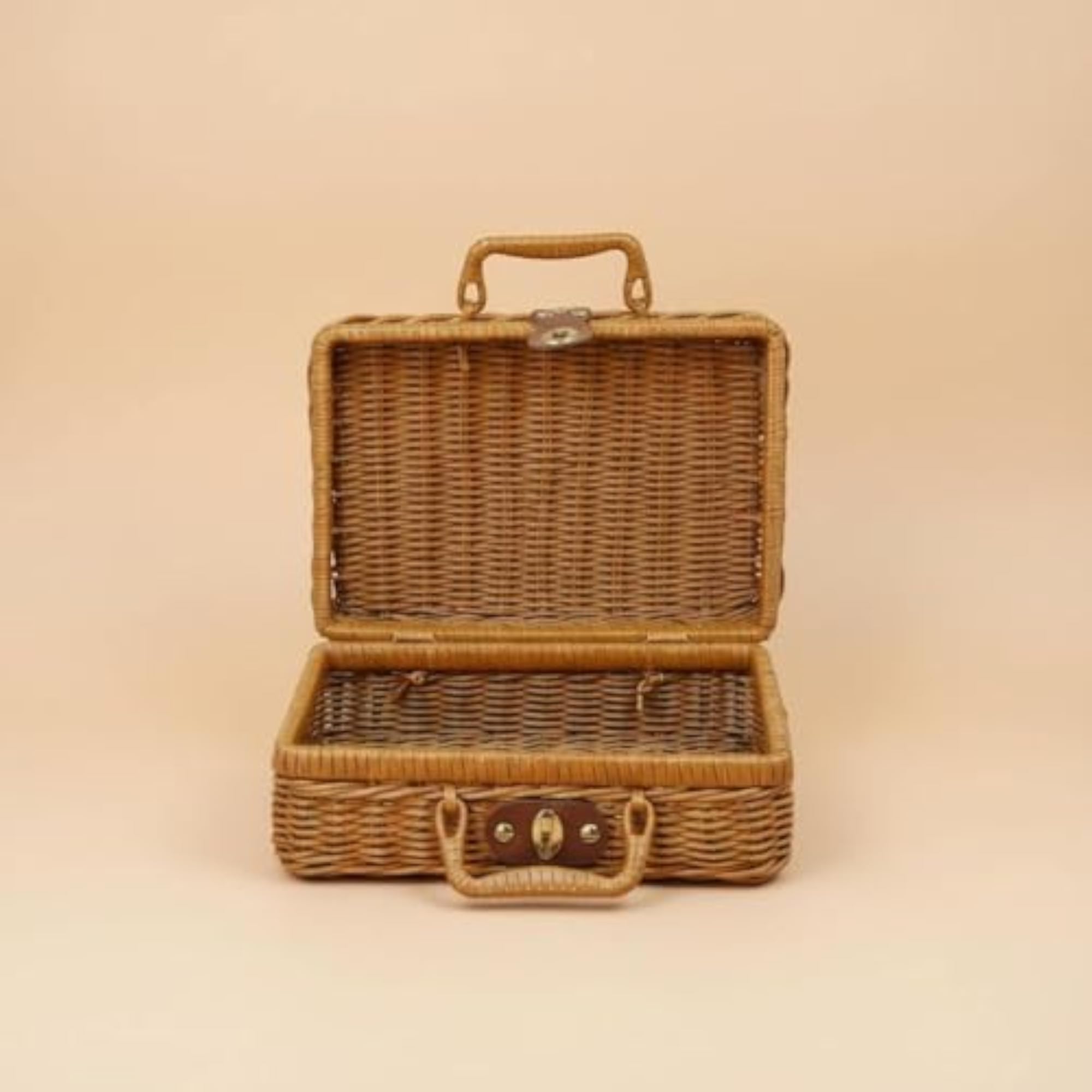 Handmade Rattan Suitcase Wicker Box for Gift Giving