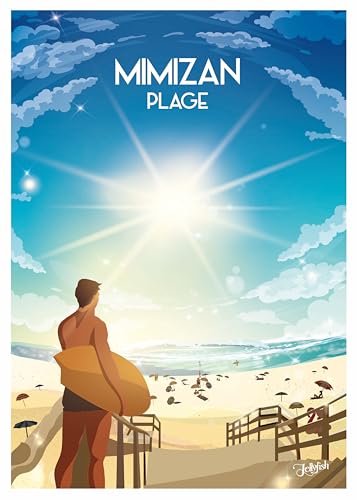Poster Jellyfish Aurélie Evrard affiche d'art Mimizan papier 250g