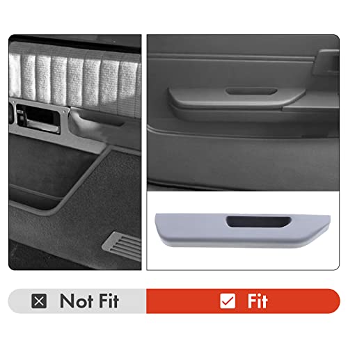 A-Premium Gray Door Armrest Compatible with Chevrolet & GMC Vehicles - C1500, C2500, C3500, K1500, K2500, K3500, 1988-1994 - Front Left Driver Door, Without Deluxe Interior, Replace# 15627855 by A-Premium - Image 2