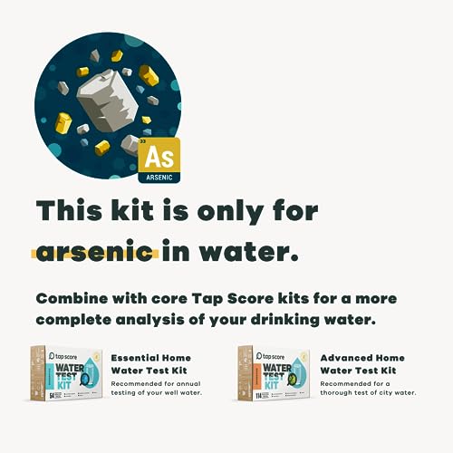 Image of Tap Score Total Arsenic in Water Test Kit | Specialized EPA Certified Drinking Water Labs | #1 Best Home Water Test 2021-24 NYT Wirecutter | 100% Unbiased