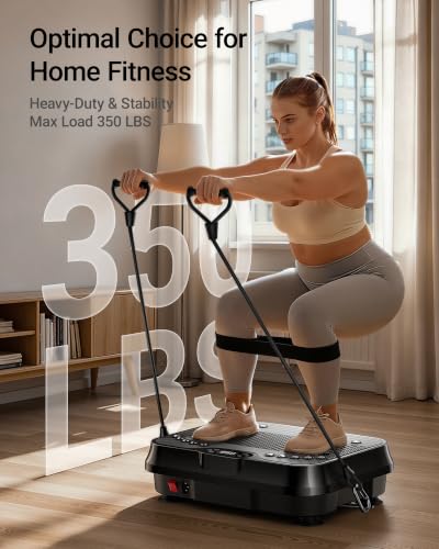 Image of Vibration Plate Exercise Machine Vibrate Platform Full Body Skaking Fitness