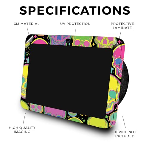 Image of Skin Compatible with Amazon Echo Show 8 (3rd Gen, 2023) - Candy Skulls - Premium 3M Vinyl Protective Wrap Decal Cover - Easy to Apply | Crafted in The USA by MightySkins