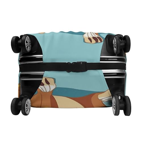 Funny Cartoon Kangaroo Zoo Luggage Cover Dustproof Travel Suitcase Cover Elastic Suitcase Protector XL Luggage Sleeves Fit 19-32 Inch Luggage,XL 6
