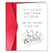 Xuewenmeihua Funny Birthday Card for Husband Wife, Hilarious Grow Old Together Sarcastic Card for Boyfriend Girlfriend, Romantic Gag Gift for Spouse Partner
