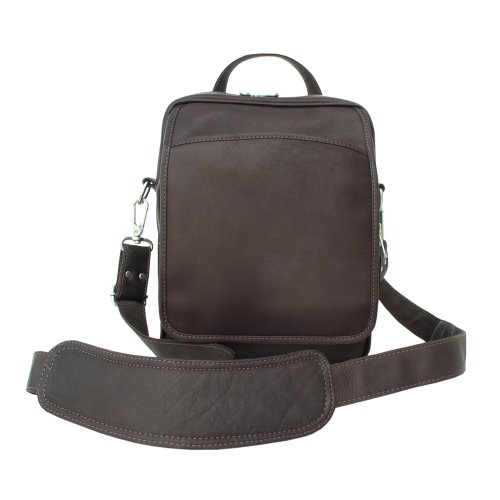 Piel Leather Traveler's Carry-All Bag, Chocolate, One Size