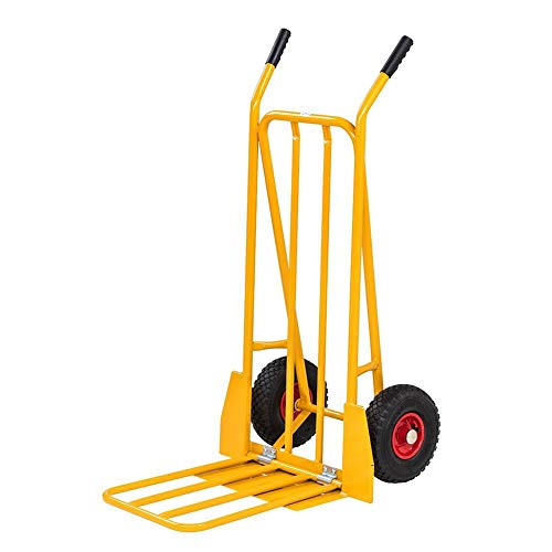 Sackkarre 250 kg, klappbarer Ladebügel, Luftreifen Cover