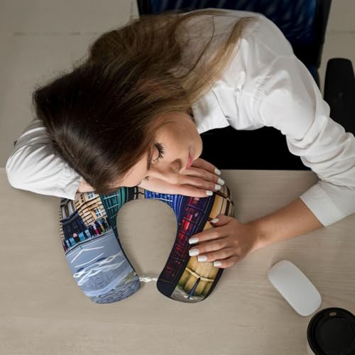 Almohada de espuma viscoelástica en forma de U miniatura 7