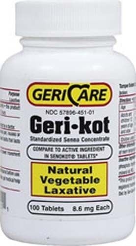 Gericare Geri-kot Natural Vegetable Laxative-100 Tablets by Geri-Care