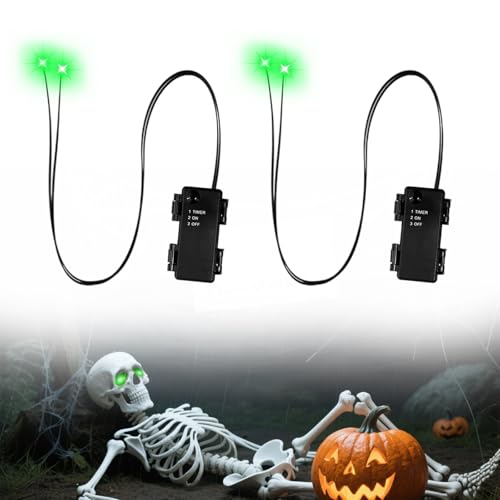 Glowing Eyes LED for Halloween Decorations halloween props, 2 Pack