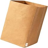 Genérico IAOPNOWB Prácticas bolsas de papel kraft reutilizables para viajes y oficina, resistentes y lavables para comodidad diaria, bolsa de compras plegable