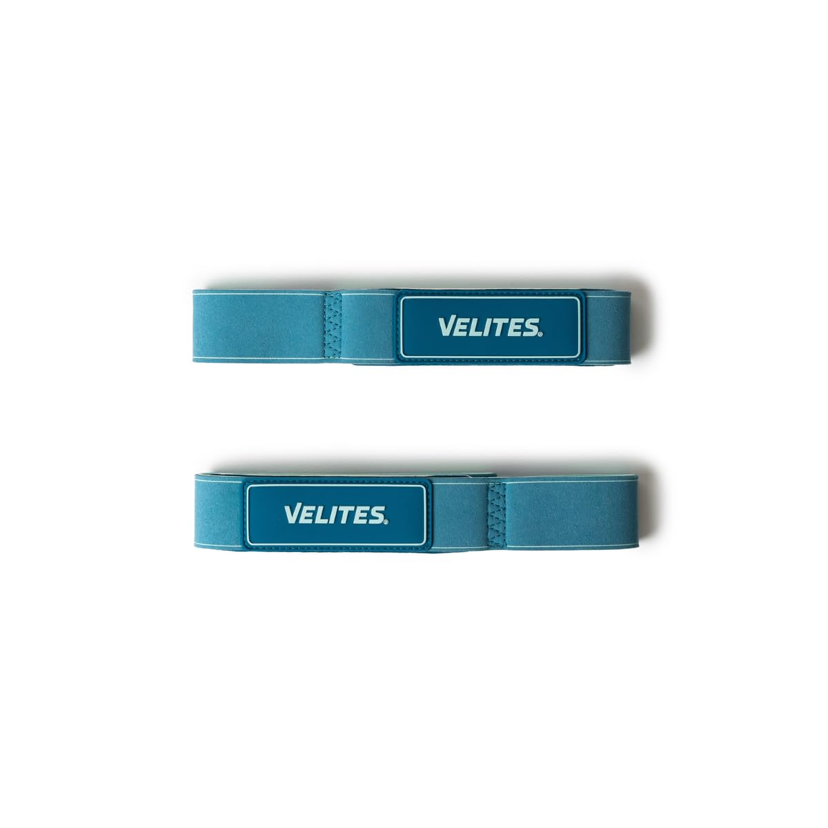 Velites Weightlifting Straps | Designed to Maximize Your Grip Strength (Blue Light)