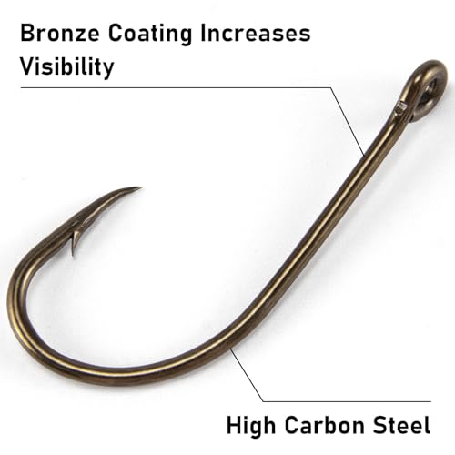 Hameçons en forme de bec Dr.Fish pointe inversée bronze haute tenue