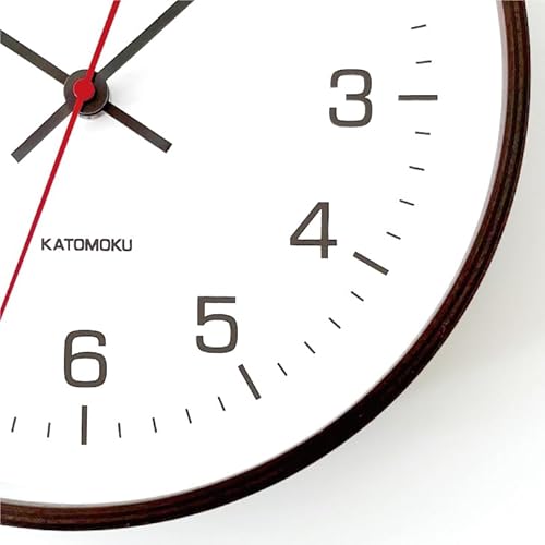 KATOMOKU plywood wall clock km-44BRRC の商品画像 5