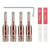 Viborg VB401 Speaker Banana Plugs Pure Copper Screw Locking 4MM Speaker Connectors for Hi-End Speake
