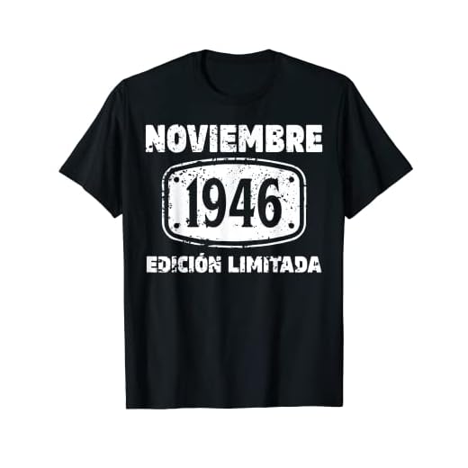 76 Años Cumpleaños Noviembre 1946 Hombre Mujer Noviembre Camiseta