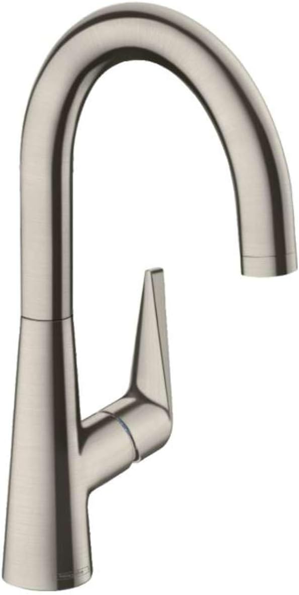 hansgrohe Talis S Kitchen Tap 220, selectable Swivel Range, stainless steel