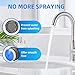 4 Pack Faucet Aerators With Faucet Cache Aerator Removal Tool, For Bathroom Or Kitchenfaucet Replacement Part Insert Filter, Restrictor Aerator, 18.5mm/0.72inch (Blue+Black, 18.5)