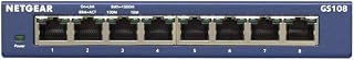 NETGEAR GS108 8-Port Gigabit Ethernet Network Switch, Hub, Internet Splitter, Desktop, and ProSAFE Lifetime Protection