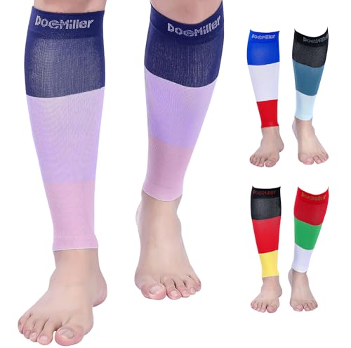 Image of Doc Miller Calf Compression Sleeves 15-20mmHg for Short People Men & Women