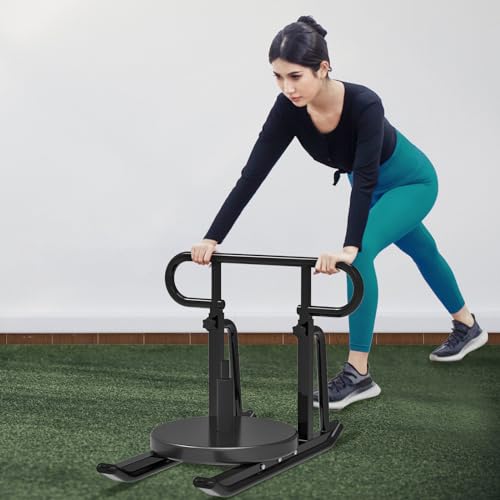 Kipika Weight Sled, Workout Sled, Fitness Strength Training Sled, Speed Training Sled for Athletic Exercise, Speed Improvement, Easily Through Obstacles, Suitable for 1" & 2" Weight Plate (F- Black) - image 7