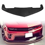MODILOVER Front Bumper Lip Spoiler, Compatible with 2010-2015 Chevy Camaro ZL1, Carbon Fiber Black DS Style Add-on Front Splitter Air Dam Chin Protector