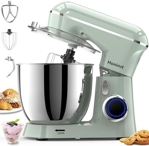 Stand Mixer, 6.5QT 10-Speed Tilt-Head Electric Stand Mixer, 3-In-1 K...