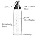WLTEFUS (2 Pack) Olive Oil Dispenser Bottle,17 Ounce Oil Cruet Glass,No Drip,Oil and Vinegar Dispenser Set, Lead-Free Glass Bottle for Oil Kitchen with Degree Scale