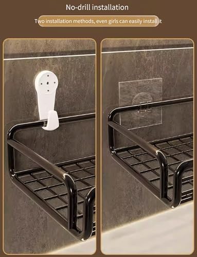 Étagère murale sans perçage au-dessus du robinet de cuisine - 7