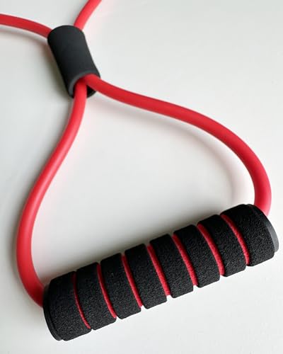 Professional Figure 8 Resistance Bands Set with Instruction Guide and Carry Bag - Fit Simplify (5 Bands, 10 lbs)