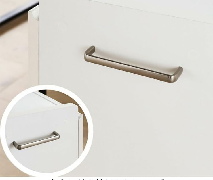 デスクサイドチェスト・ワゴン | 家具インテリア通販のSHIRAI STORE(白井産業) デスクサイドに便利 サイドワゴン ラック キャスター付 扉 鍵付き デスク下収納 背面化粧 木製 白 幅50 高さ59.2 奥行31