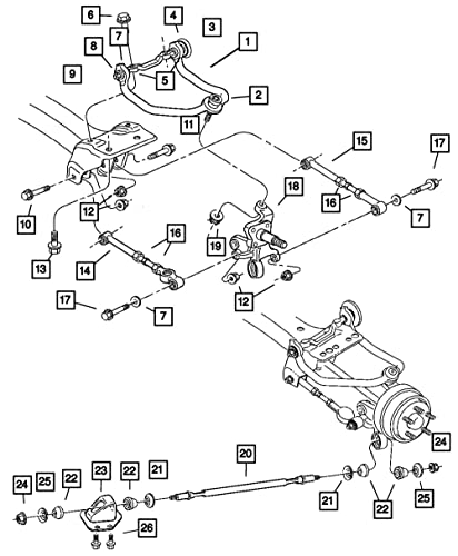 Bras de commande Mopar 5135565AB améliore la stabilité et direction