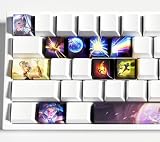 IYTYIR LUX Keycaps Set per League of Legends Gaming Skill 12 Tasti Keycap Set Profilo OEM per MX Tastiere Meccaniche Gaming