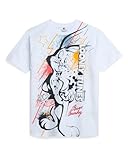 Southpole Boys Graphic T Shirt - Looney Tunes Bugs Bunny Tom and Jerry Short Sleeve Crewneck Graphic Tee for Boys (8-20), Size 8, White Bunny Sketch