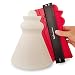Ezgauge Instant Template Master Outline Contour Gauge | 2019 Upgraded | Profile Shape Ez Duplicator Tool | 10 Inch | Easy Copy Ruler | Irregular Welding Woodworking Tracing | Red | Momenturn