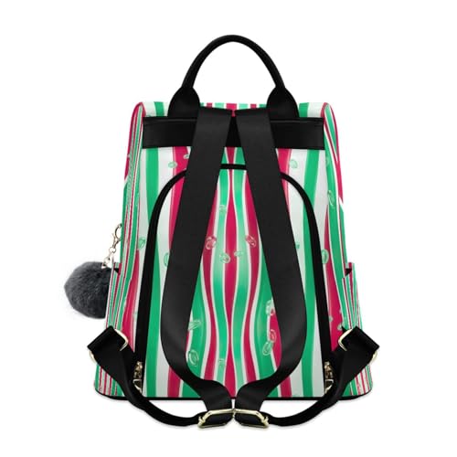 Mochila antirrobo para evitar hurtos en viaje bolsa de mujer con rayas verticales 2