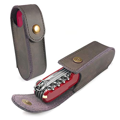 TUFF LUV Genuine Western Leather Case Pouch (2-4 Layer) for Victorinox Swiss Army Knife - Brown TUFF LUV Genuine Western Leather Case Pouch (2-4 Layer) for Victorinox Swiss Army Knife - Brown